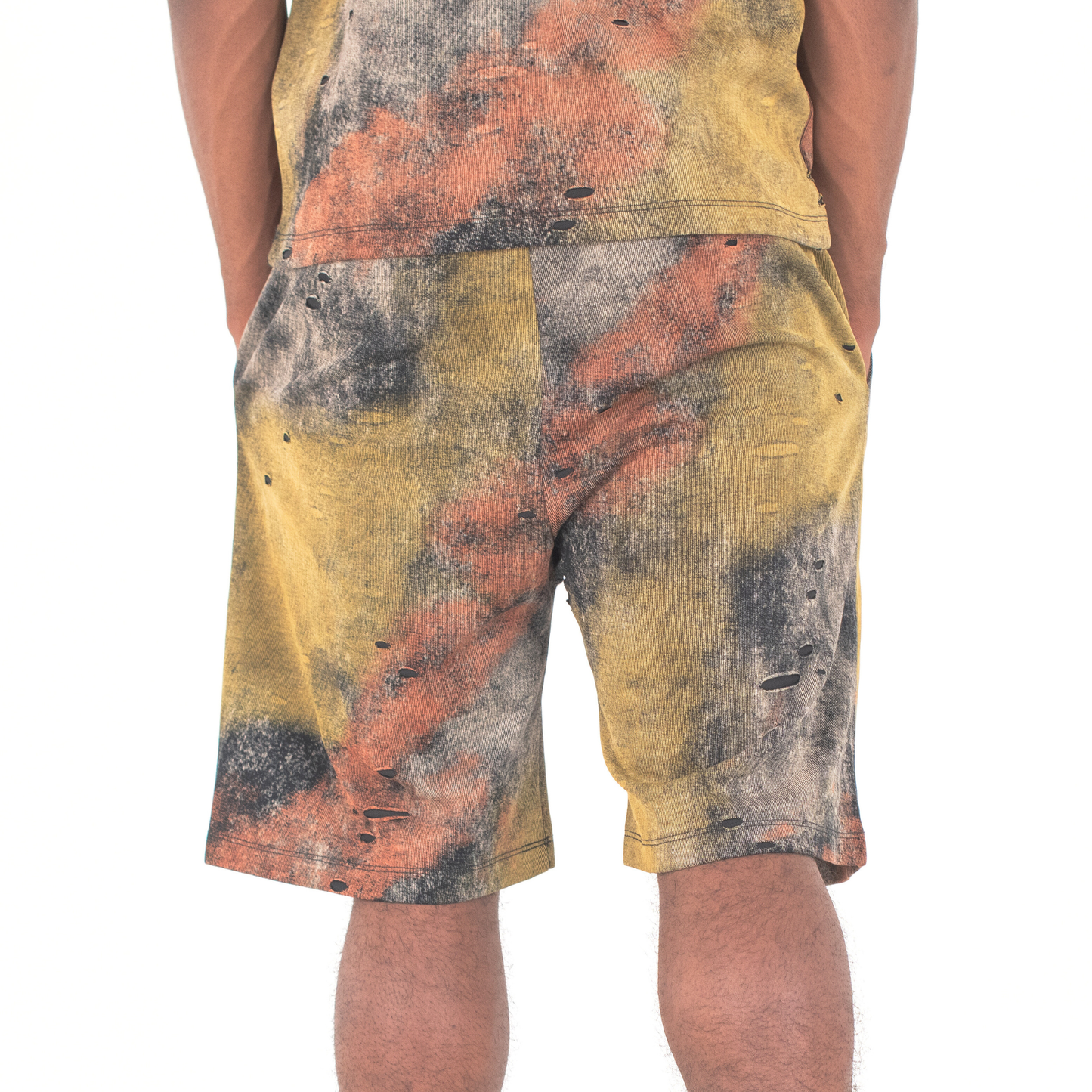 Urban Storm Distressed Tie-Dye 2-Piece Set