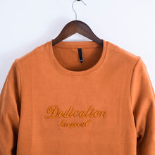 Load image into Gallery viewer, Men Letter “Dedication, Keep Real” Sweatshirt.
