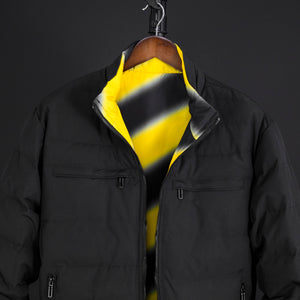 Men Double Sided Stand Collar Casual Jacket