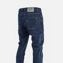 Load image into Gallery viewer, Men Blue Frayed Slim Fit Jean
