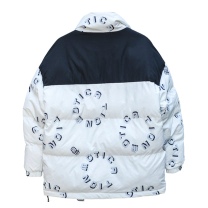 Men Letter Gtusi Print Graphic Wind Breaker Jacket