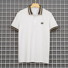 Load image into Gallery viewer, Men’s Stripe Collar Polo Shirt
