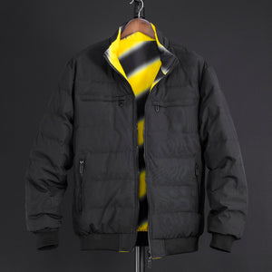 Men Double Sided Stand Collar Casual Jacket