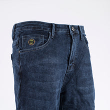 Load image into Gallery viewer, Men Blue Frayed Slim Fit Jean
