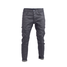 Load image into Gallery viewer, Black 3D Waxed Skinny Denim 13
