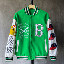 Load image into Gallery viewer, Men Patch Design Fashion Varsity Jacket
