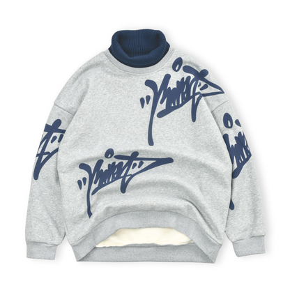 “Tag City” Oversized Graffiti Crewneck Sweatshirt