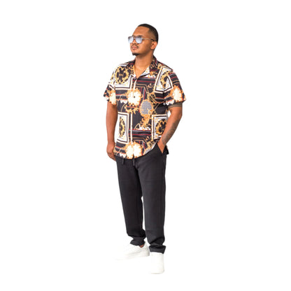 Lowkal Baroque Print Shirt