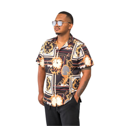 Lowkal Baroque Print Shirt