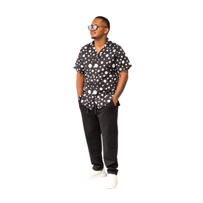 Lowkal Polka Dot Resort Shirts
