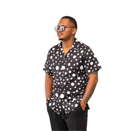 Lowkal Polka Dot Resort Shirts
