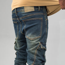 Load image into Gallery viewer, LANNIU Stacked Cargo Denim
