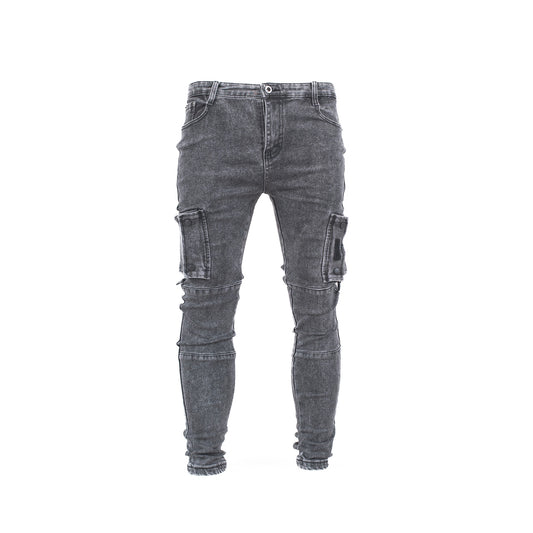 Urban Tactical Slim Fit Cargo Denim