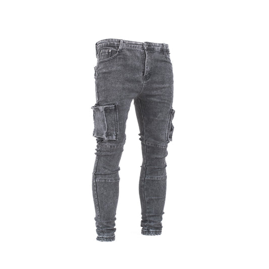 Urban Tactical Slim Fit Cargo Denim