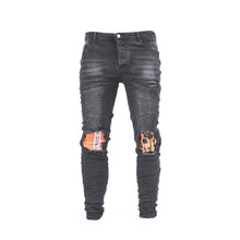 Load image into Gallery viewer, Urban Edge Black Distressed Jeans
