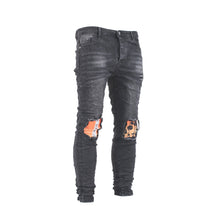 Load image into Gallery viewer, Urban Edge Black Distressed Jeans
