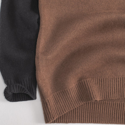 Two-Tone Heritage Knit Sweater