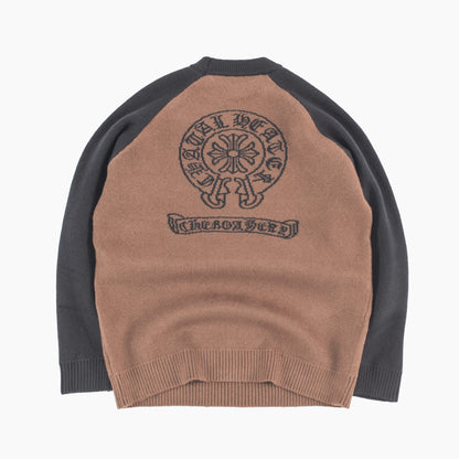 Two-Tone Heritage Knit Sweater