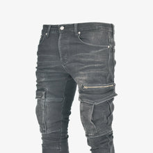 Load image into Gallery viewer, LANNIU Stacked Cargo Denim
