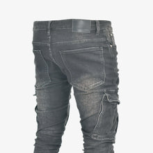Load image into Gallery viewer, LANNIU Stacked Cargo Denim
