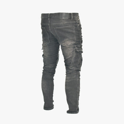 LANNIU Stacked Cargo Denim
