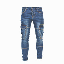 Load image into Gallery viewer, LANNIU Stacked Cargo Denim
