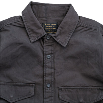 Men’s Casual Pocket Thicken Cotton Long Sleeve Shirt