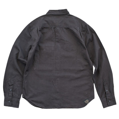 Men’s Casual Pocket Thicken Cotton Long Sleeve Shirt