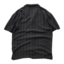 Load image into Gallery viewer, Men’s Textured Mesh Button-Up Shirt
