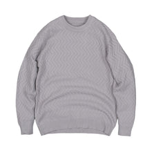 Load image into Gallery viewer, Zigzag Textured Knit Sweater
