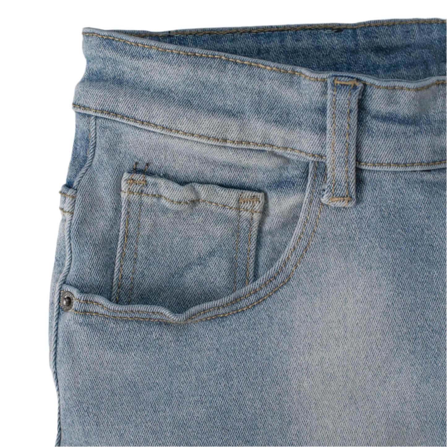 Men’s Light Wash Cargo Denim Jeans