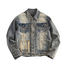Load image into Gallery viewer, Men’s Light Wash Cargo Denim Jeans
