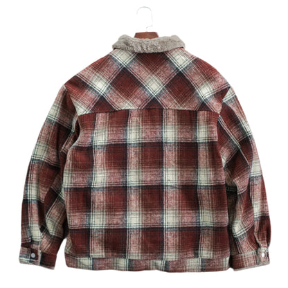 Men’s Sherpa Lined Plaid Workwear Jacket