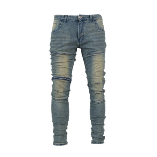 Iron Fade Moto Skinny Denim