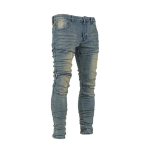 Iron Fade Moto Skinny Denim