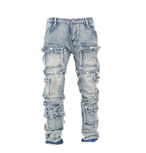 Load image into Gallery viewer, Rogue Heavy-Distress Multi-Pocket Denim
