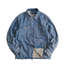 Load image into Gallery viewer, Sherpa-Lined Heritage Denim Jacket

