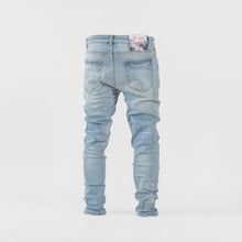 Load image into Gallery viewer, Glacier Fade Distressed Skinny Denim

