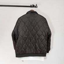 Load image into Gallery viewer, Unisex Bomber Varsity Diamond Quilted Full Zip Jacket.
