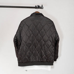 Unisex Bomber Varsity Diamond Quilted Full Zip Jacket.