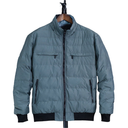 Men Double Sided Stand Collar Casual Jacket