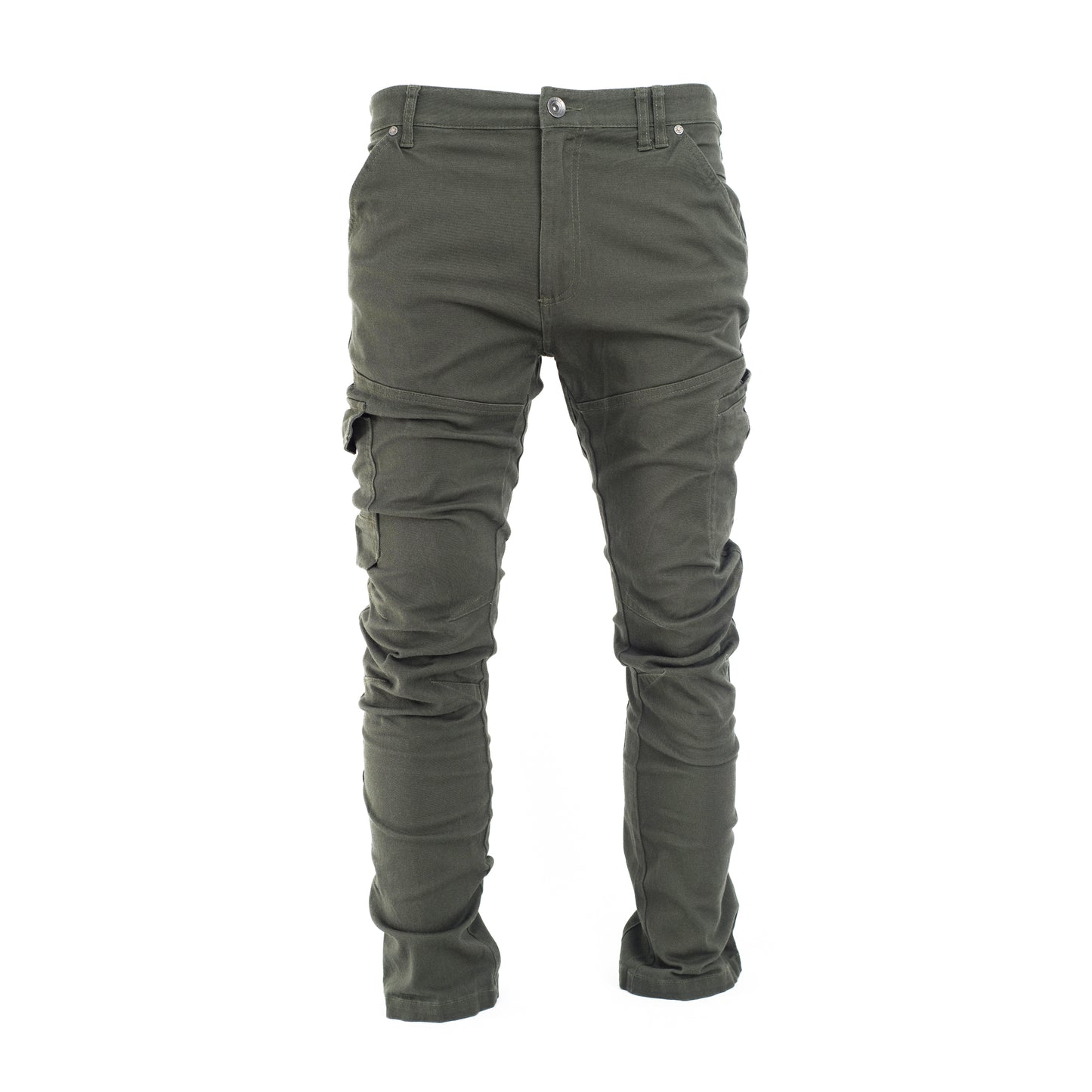 Men Bootcut Slim Flare Slant Pocket Cargo Pants.