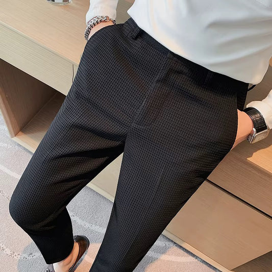 LOWKAL Metro Textured Trousers