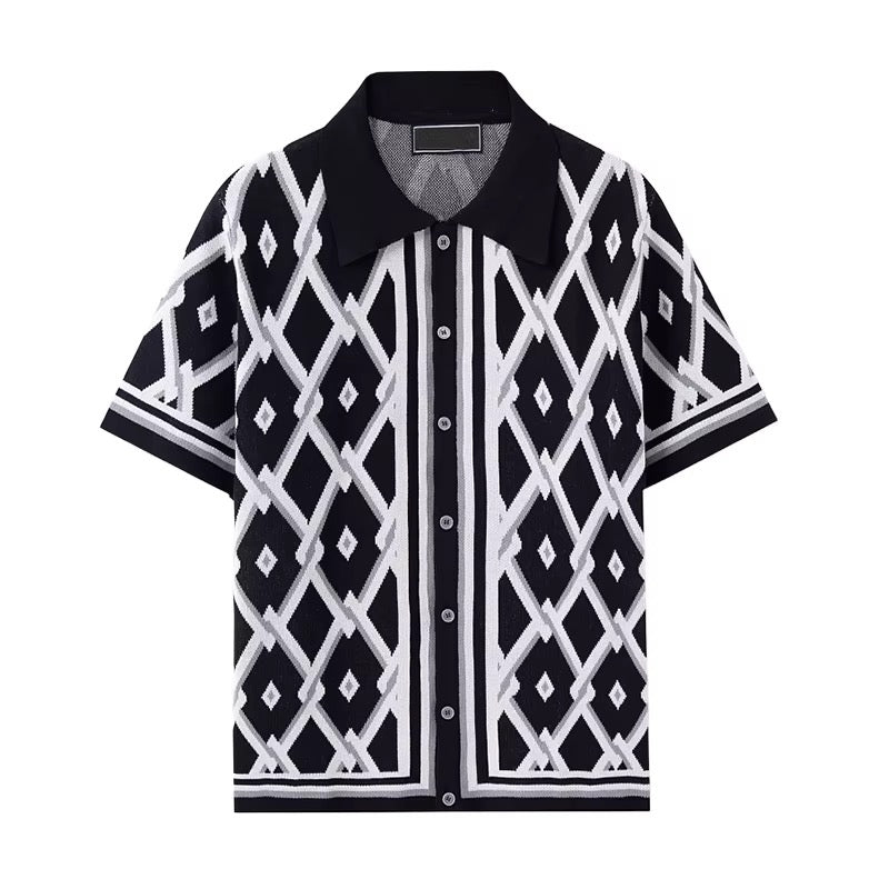 LOWKAL Heritage Diamond Knit Shirt