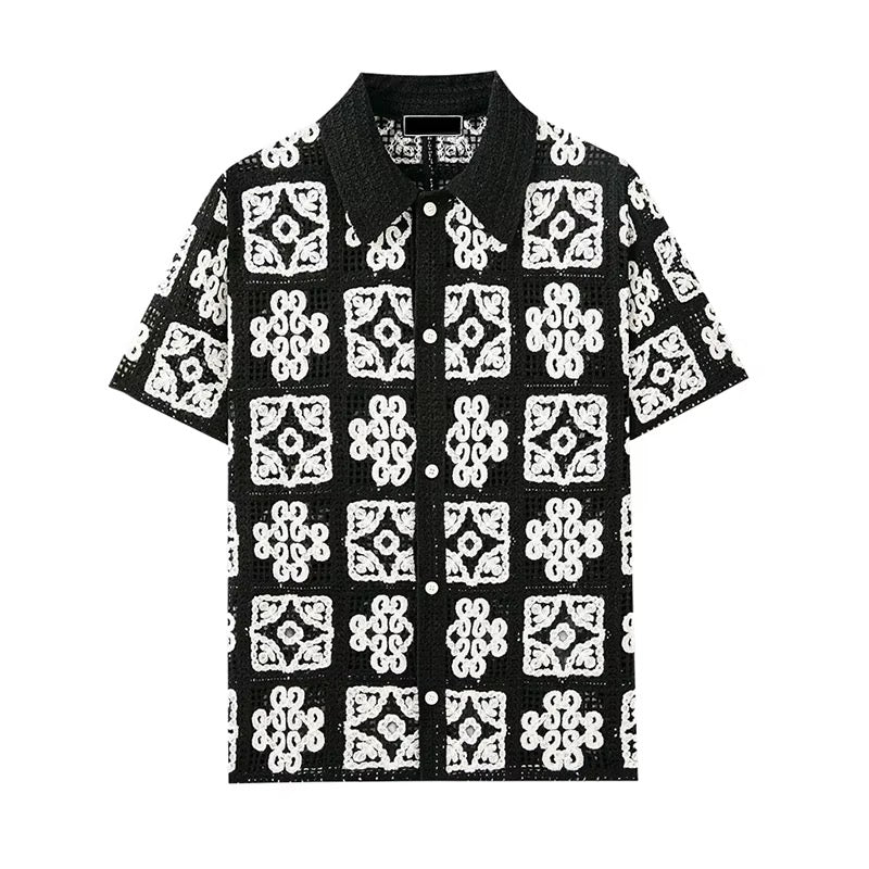LOWKAL Heritage Tile Crochet Shirt