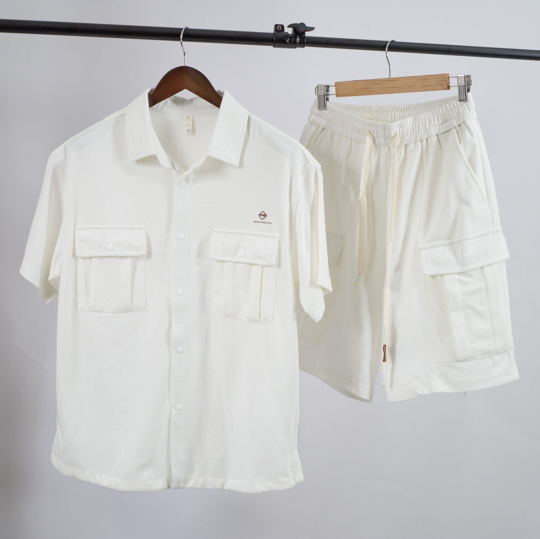 Men Cargo Pocket Shirt/Short