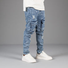 Load image into Gallery viewer, Alive Skinny Distressed Cargo Jeans ONLY
