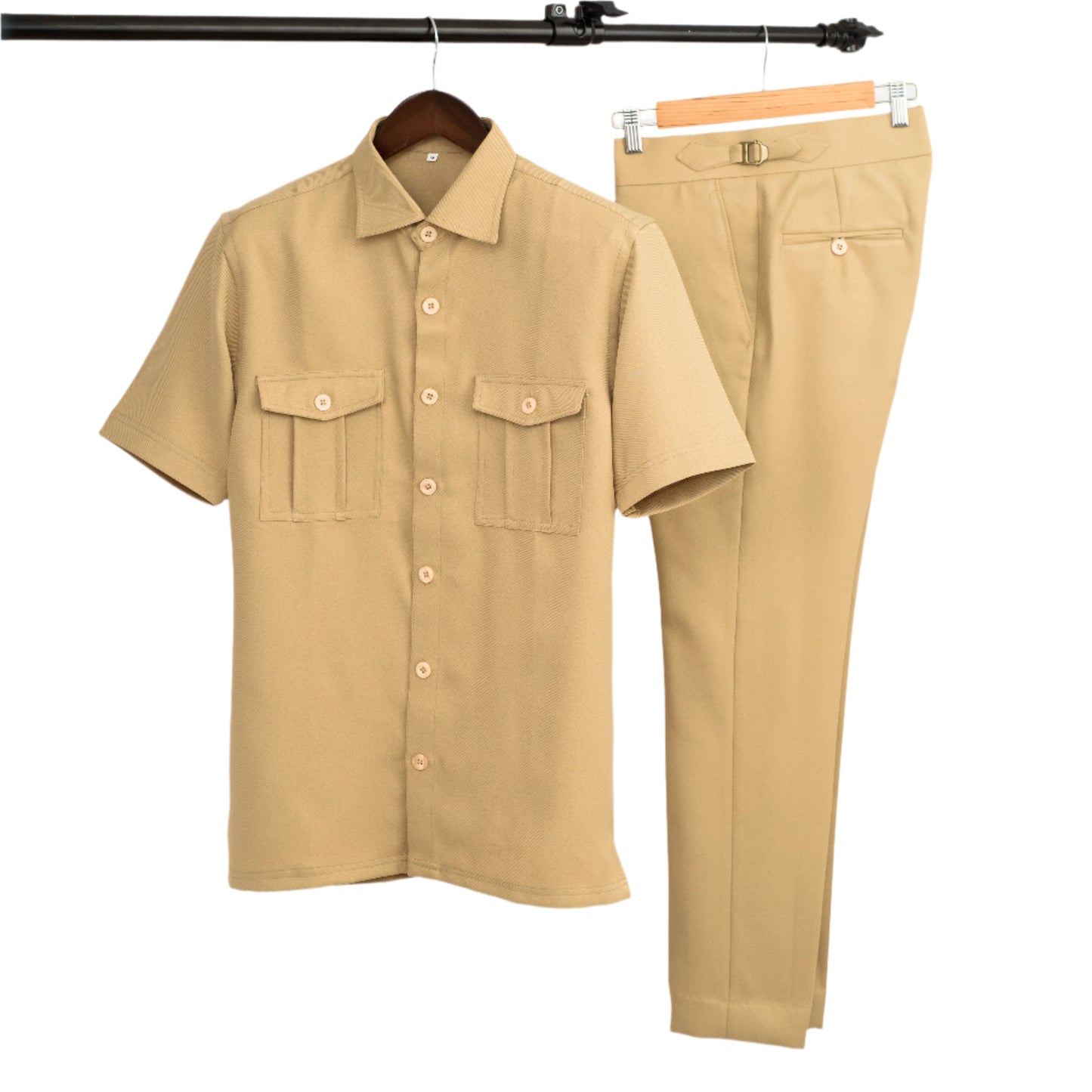 Men Safari Short Sleeve Suit