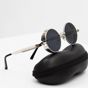 SteamPunk Classic Vintage Round Sunglasses.