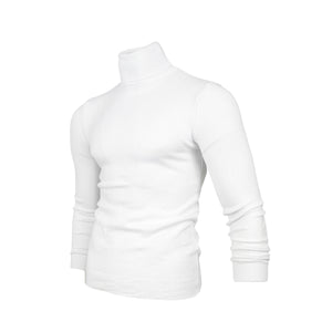 Men Solid Colour Polo-neck